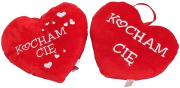 Poduszka Serce Kocham Cię 2 wzory - 37cm WALENTYNKI