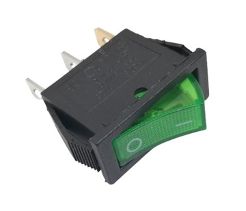 Przełącznik ON-OFF 15A 250V z podświetleni zielony