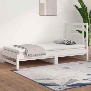 Łóżko składane drewniane VidaXL 0 90x190 biały