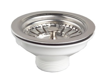 Spust zlewozmywakowy fi 90mm z koszem (SP2480050) Tycner