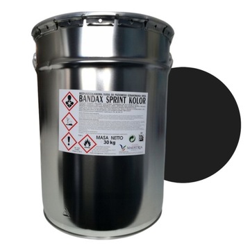 Farba drogowa czarna BANDAX Sprint 20L/30 kg