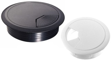 Przepust kablowy okrągły x 8,7 cm plastik czarny
