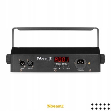 Ультрафиолетовый светодиодный прожектор 36х3Вт LED DMX XLR IEC