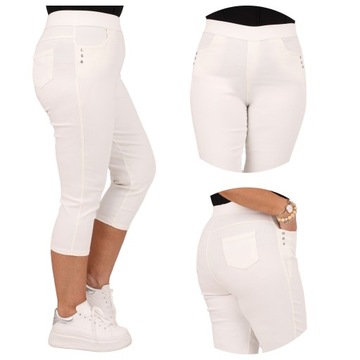 ELASTYCZNE RYBACZKI BAWEŁNIANE DUŻE ROZMIARY NA GUMCE ELASTYCZNE