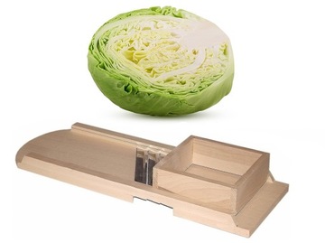 SZATKOWNICA DO KAPUSTY DREWNIANA ŚREDNIA + GRATIS!