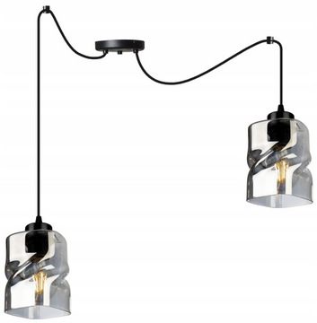 Lampa Wisząca Sufitowa Żyrandol Nowoczesna Szklana
