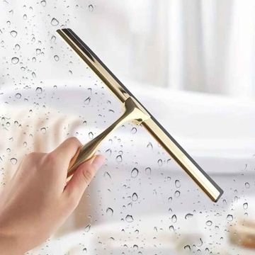 Ручной водный ракель для стеклянных и зеркальных кабин + ручка GOLD GOLD