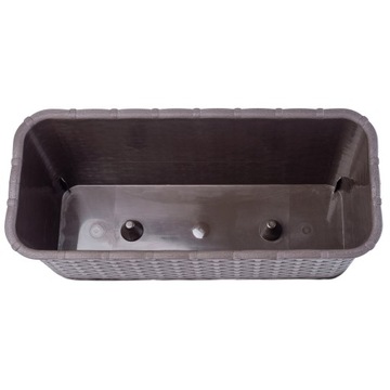 БАЛКОННАЯ ЦВЕТОЧНАЯ КОРОБКА 40см РОТАНГ