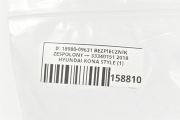 POJISTKA KOMBINOVANÝ 18980-09631 HYUNDAI KONA I VELOSTER II NIRO CEED III