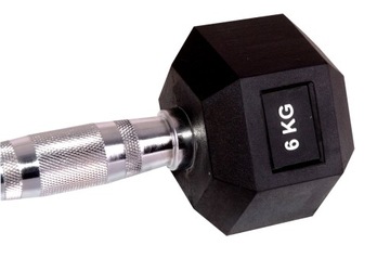 Гексагональная гантели гантеля. HEX 6 кг.