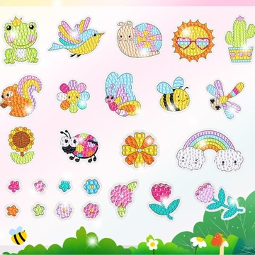 АЛМАЗНАЯ ВЫШИВКА Наклейки для скрапбукинга Мозаичная картина АЛМАЗНЫЙ САД НАКЛЕЙКА