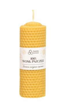 Świeca Zwijana Z Węzy Pszczelej 13/5 Cm - Pasieka Rodzinna