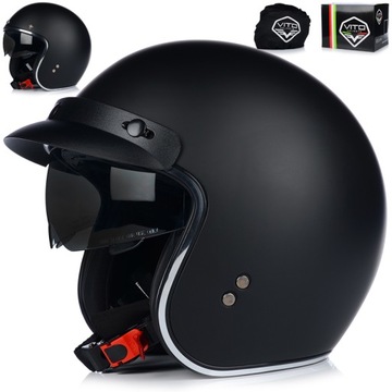 KASK MOTOCYKLOWY OTWARTY | VITO SPECJAL | CHOPPER CRUISER + DASZEK + BLENDA