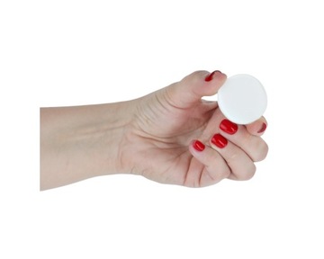 Szkło szkiełko białe 3 mm RAL 9003 okrągłe szklane kółko fi 6 cm fi 60 mm