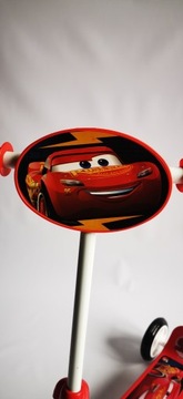 Самокат трехколесный C893050 Disney Cars Белый, Красный