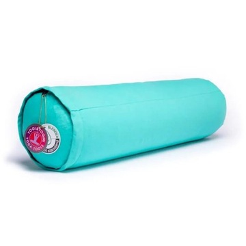 Bawełniany wałek bolster Yogi Yogini turkusowy