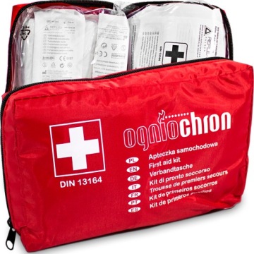 Огнетушитель Противопожарный протектор 1 кг Аптечка первой помощи DIN13164 Треугольный жилет Сумка-органайзер