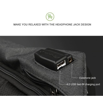 Противоугонный рюкзак T-B3599 15,6