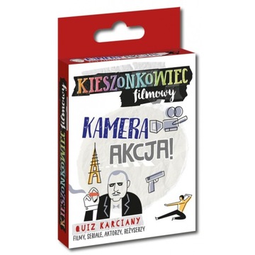 KIESZONKOWIEC FILMOWY KAMERA AKCJA! EDGARD GAMES GRA KARCIANA QUIZ