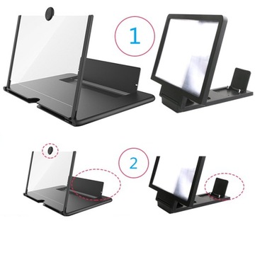 EKRAN SZKŁO POWIĘKSZAJĄCE ZOOM 3D LUPA do TELEFONU
