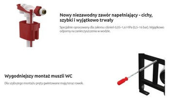 УНИТАЗ БИДЕ ФУНКЦИЯ + АККУМУЛЯТОР + РАМА + КНОПКА