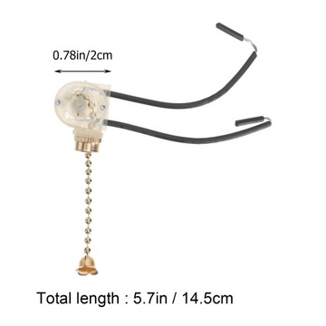 Потолочный вентилятор, выключатель света, цепочка на молнии.