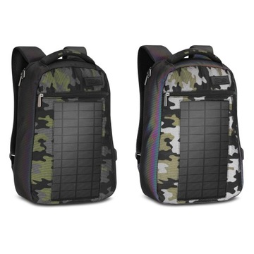 Plecak 30L z panelem solarnym z USB miejski duży