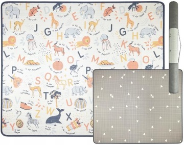 MATA EDUKACYJNA PIANKOWA DLA DZIECI DWUSTRONNA XPE 180x150 GRUBA 1CM