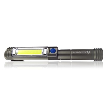 Мощный светодиодный фонарь для мастерских everActive WL-400 COB, магнитный зажим AA