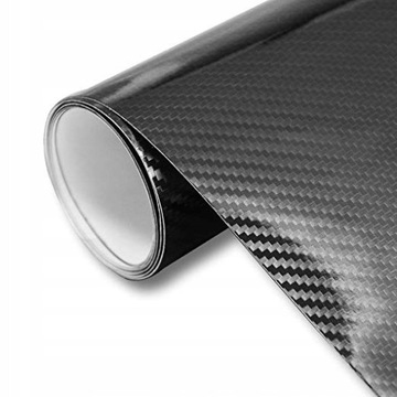 FOLIA OKLEINA CARBON 4D POŁYSK CZARNA 152 x 50 cm