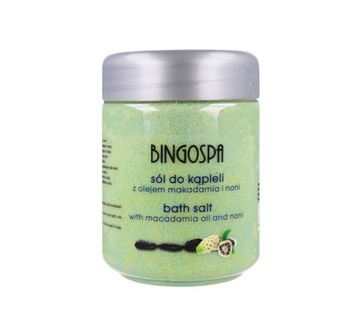 Соль для ванн BINGOSPA с маслом макадамии и нони.