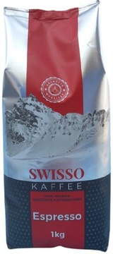 SWISSO Kaffee ESPRESSO Kawa Ziarnista Mocna DE 1kg