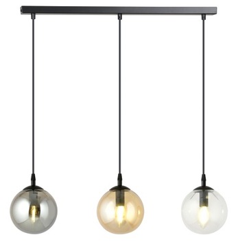 DESIGNERSKA LAMPA WISZĄCA NOWOCZESNA SZKLANE KLOSZE
