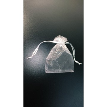 WORECZKI NA PREZENTY SZARA ORGANZA 9x12cm 100szt
