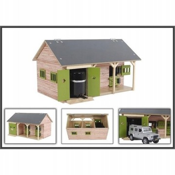 Stajnia dla koni z 2 boksami 34 x 22 x 19 cm 1:32