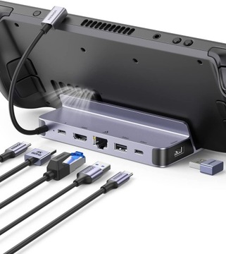 UGREEN Stacja dokująca Steam Deck 6 W 1 Stacja dokująca USB C