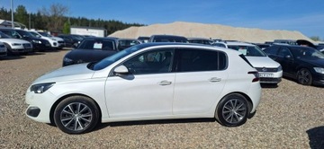 Peugeot 308 II Hatchback 5d 1.6 THP 125KM 2014 Peugeot 308 Ledy xsenon navi panorama biała, zdjęcie 3