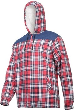 Koszula flanelowa ocieplana Lahti Pro L41807 czerwono-granatowa XL