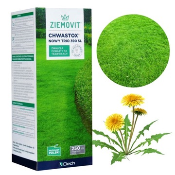 CHWASTOX NEW TRIO 390 SL 250ML Средство для удаления сорняков в траве, препарат для опрыскивания