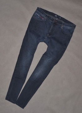 TOMMY HILFIGER JEANS SIMON NAVY BLUE SKINNY WASH JEANS ORYGINAŁ_______36/32