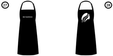 FARTUCH FRYZJERSKI KOSMETYCZNY BARBER LOGO WZORY