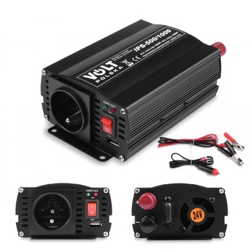 PRZETWORNICA NAPIĘCIA 24V 230V SAMOCHODOWA 1000W