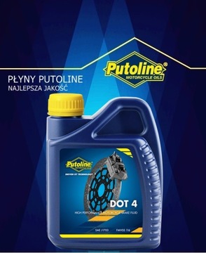 PUTOLINE BRAKE FLUID DOT 4 ТОРМОЗНАЯ ЖИДКОСТЬ 500МЛ, PUTOLINE, 74040.
