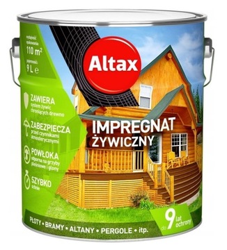 ALTAX Impregnat Żywiczny Brąz 9L