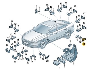 DRŽÁK ČIDLA PARKOVÁNÍ VW ARTEON OE 3G8919397