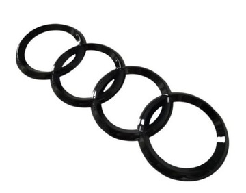 Эмблемы Audi Черный комплект A4 B7, B8, A3, A5 A6