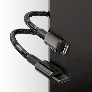 КАБЕЛЬ FAST USB-C/LIGHTNING ДЛЯ IPHONE 20 Вт PD КАБЕЛЬ С ПРОЧНОЙ ОПЛЕТКОЙ 1 м