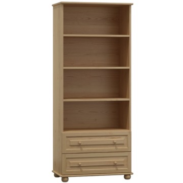 REGAL DREWNIANY BIBLIOTECZKA SOSNOWA NA KSIĄŻKI
