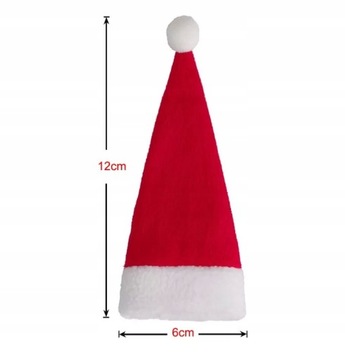 Чехол для столовых приборов в шапке Санты, 10 шт.