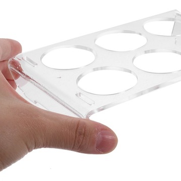 Акриловый держатель для яиц на холодильник.